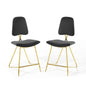 Ponder Performance Velvet Counter Stool Set of 2 by Modway