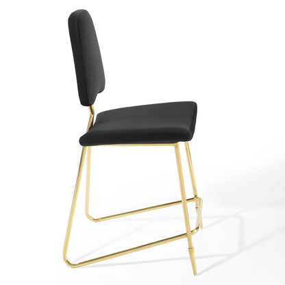 Ponder Performance Velvet Counter Stool Set of 2 by Modway