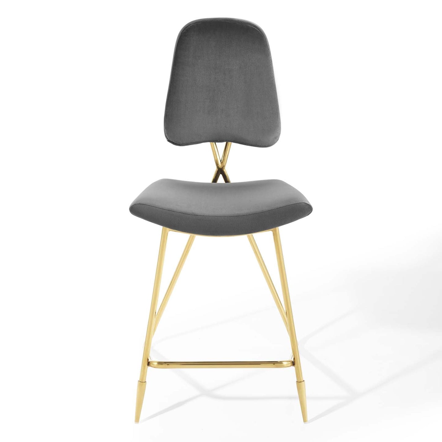 Ponder Performance Velvet Counter Stool Set of 2 by Modway