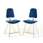 Ponder Performance Velvet Counter Stool Set of 2 by Modway