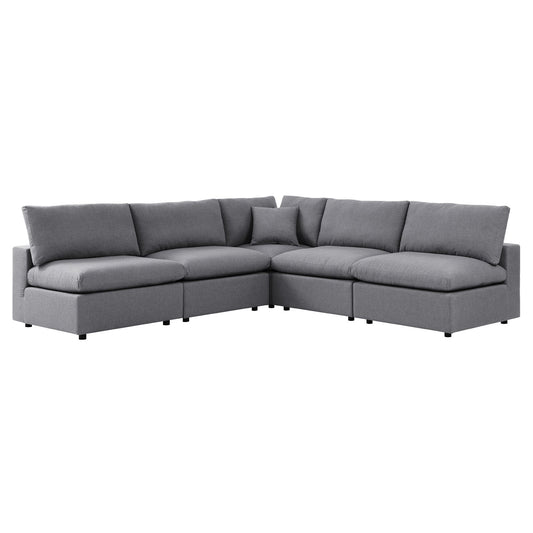 Commix 5-Piece Sunbrella¨ Outdoor Patio Sectional Sofa by Modway