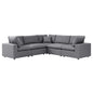 Commix 5-Piece Sunbrella¨ Outdoor Patio Sectional Sofa by Modway