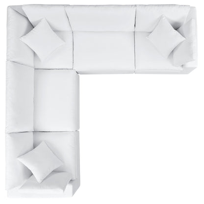 Commix 5-Piece Sunbrella¨ Outdoor Patio Sectional Sofa by Modway