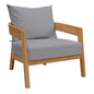 Brisbane Teak Wood Outdoor Patio Armchair by Modway