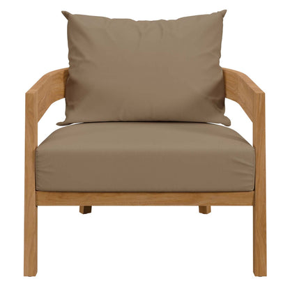Brisbane Teak Wood Outdoor Patio Armchair by Modway