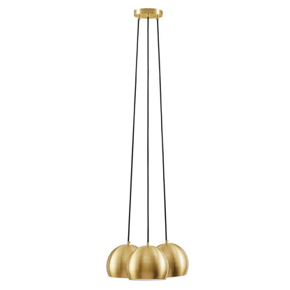 Chalice 3-Light Metal Pendant by Modway