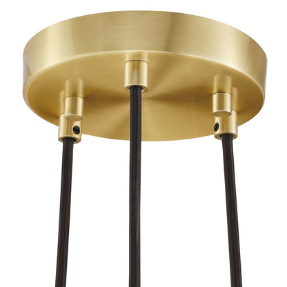 Chalice 3-Light Metal Pendant by Modway