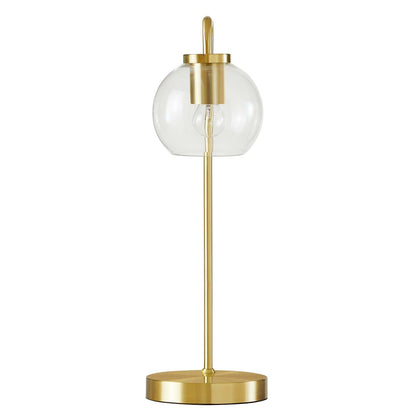 Silo Glass Globe Glass and Metal Table Lamp by Modway