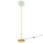 Reprise Glass Sphere Glass and Metal Floor Lamp by Modway
