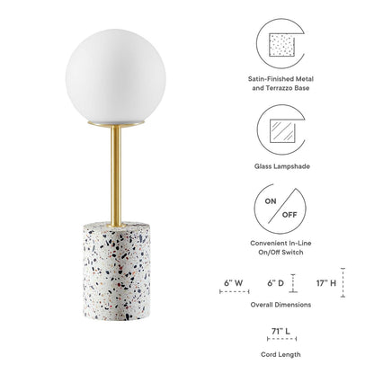 Logic Terrazzo Table Lamp by Modway