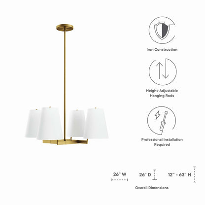 Mercer 4-Light Pendant Light by Modway