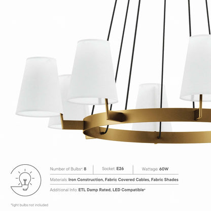 Surround 8-Light Chandelier by Modway