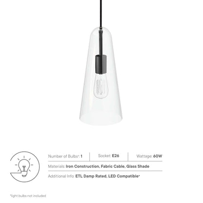 Beacon 1-Light Pendant Light by Modway