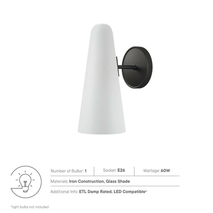Beacon 1-Light Wall Sconce by Modway