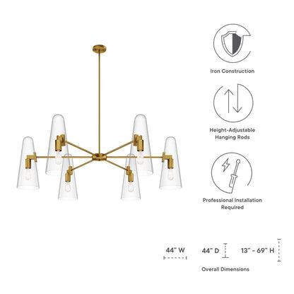 Beacon 6-Light Chandelier by Modway