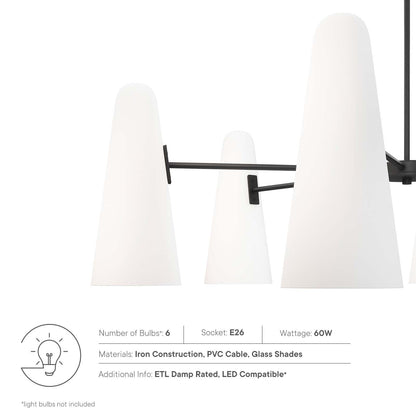 Beacon 6-Light Chandelier by Modway