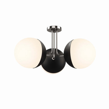 Stellar 3-Light Semi-Flush Ceiling Light by Modway