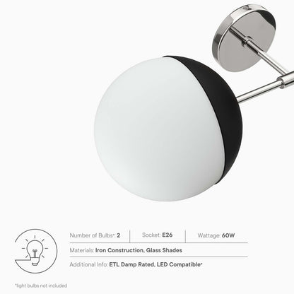 Stellar 2-Light Wall Sconce by Modway