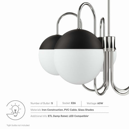 Stellar 5-Light Chandelier by Modway