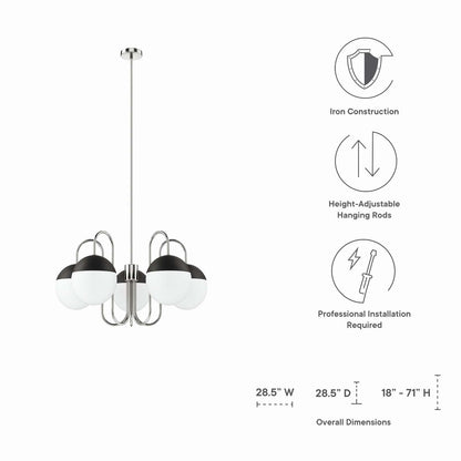 Stellar 5-Light Chandelier by Modway