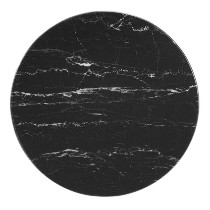 Lippa 20" Round Faux Marble Side Table by Modway