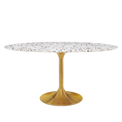 Lippa 60" Oval Terrazzo Dining Table by Modway