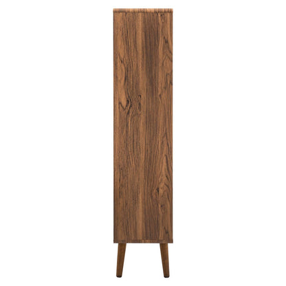 Transmit 5 Shelf Wood Grain Bookcase by Modway