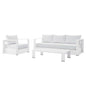 Tahoe 3-Piece Outdoor Patio Powder-Coated Aluminum Set by Modway
