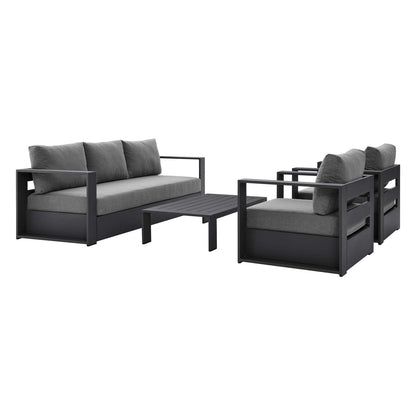 Tahoe 4-Piece Outdoor Patio Powder-Coated Aluminum Set by Modway
