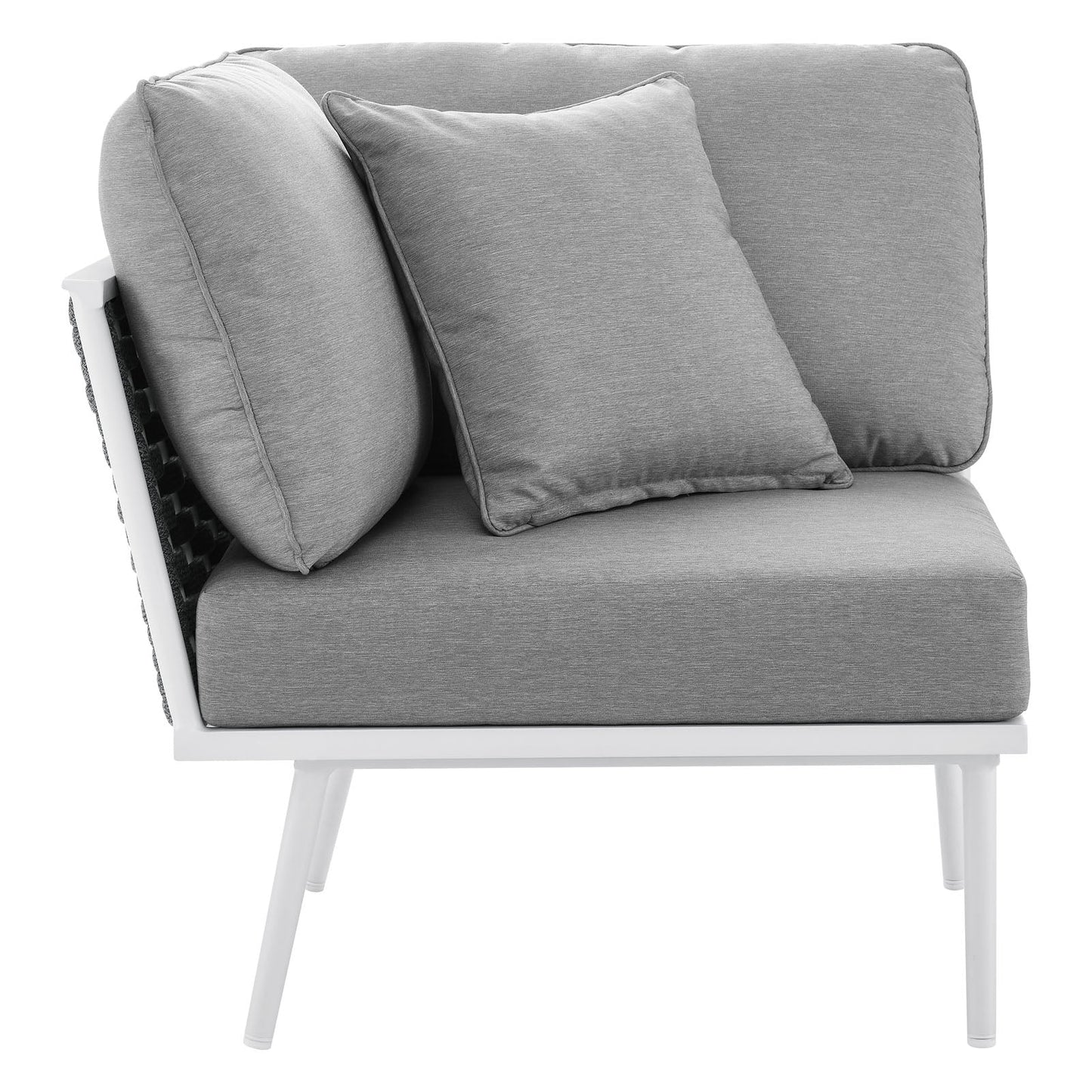 Stance Outdoor Patio Aluminum Small Sectional Sofa by Modway