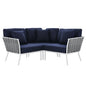 Stance Outdoor Patio Aluminum Small Sectional Sofa by Modway