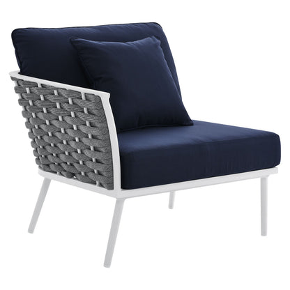 Stance Outdoor Patio Aluminum Small Sectional Sofa by Modway