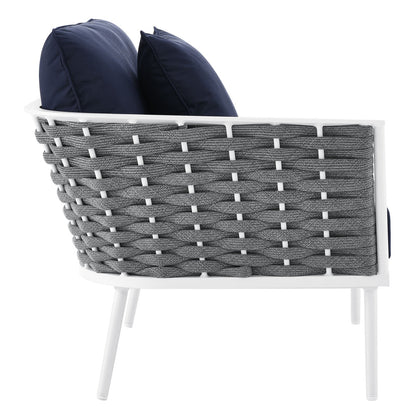 Stance Outdoor Patio Aluminum Small Sectional Sofa by Modway