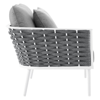 Stance Outdoor Patio Aluminum Large Sectional Sofa by Modway