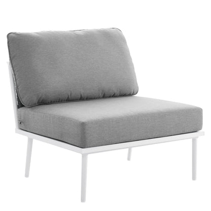 Stance Outdoor Patio Aluminum Large Sectional Sofa by Modway