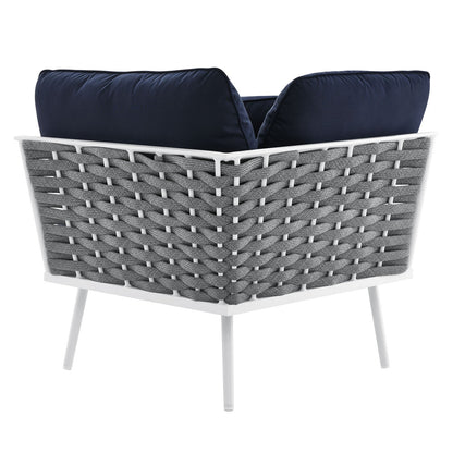 Stance Outdoor Patio Aluminum Large Sectional Sofa by Modway