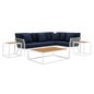 Stance 7 Piece Outdoor Patio Aluminum Sectional Sofa Set by Modway