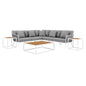 Stance 8 Piece Outdoor Patio Aluminum Sectional Sofa Set by Modway