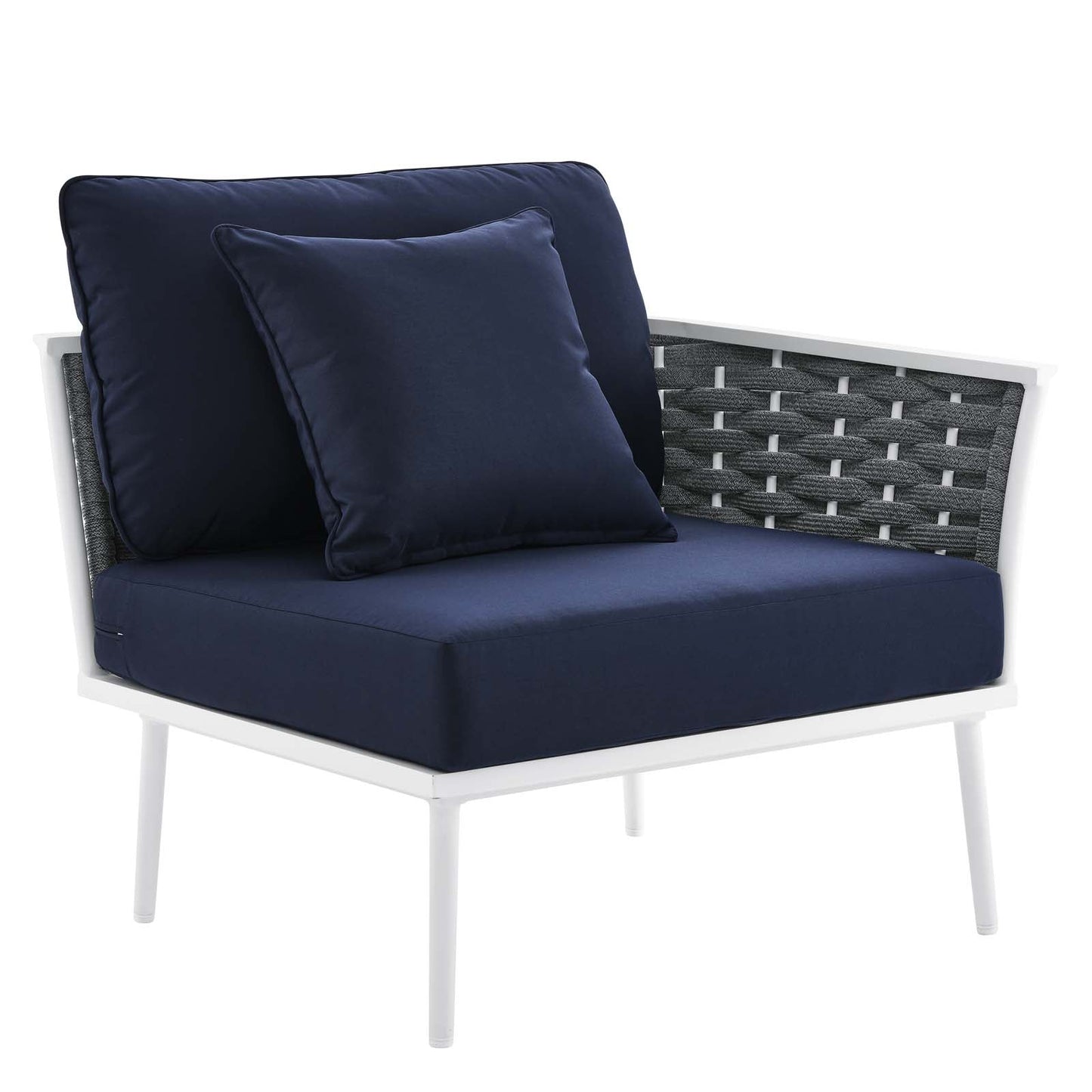 Stance 8 Piece Outdoor Patio Aluminum Sectional Sofa Set by Modway