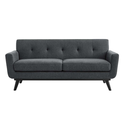 Engage Herringbone Fabric Loveseat by Modway