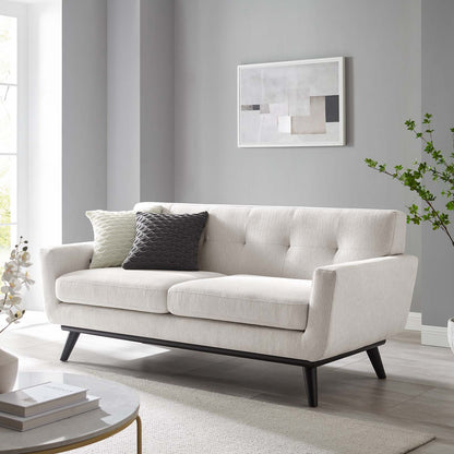 Engage Herringbone Fabric Loveseat by Modway