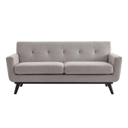 Engage Herringbone Fabric Loveseat by Modway