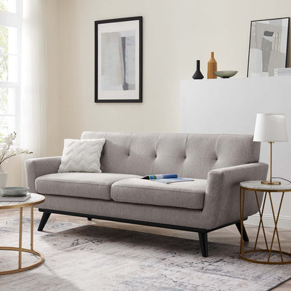 Engage Herringbone Fabric Loveseat by Modway