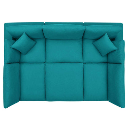 Commix 6-Piece Down Filled Overstuffed Sectional Sofa by Modway