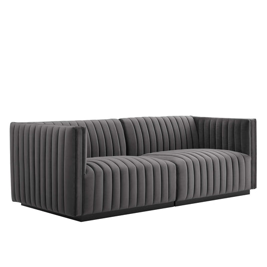 Conjure Channel Tufted Performance Velvet Loveseat by Modway
