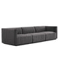 Conjure Channel Tufted Performance Velvet Sofa by Modway