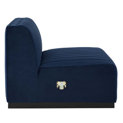 Conjure Channel Tufted Performance Velvet Sofa in