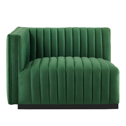 Conjure 4-Piece Channel Tufted Performance Velvet Sofa by Modway
