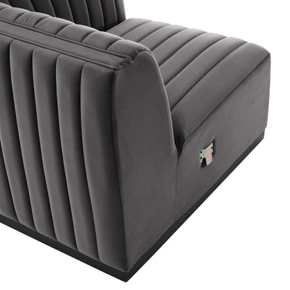 Conjure 4-Piece Channel Tufted Performance Velvet Sofa by Modway