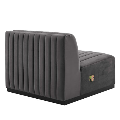 Conjure 4-Piece Channel Tufted Performance Velvet Sofa by Modway